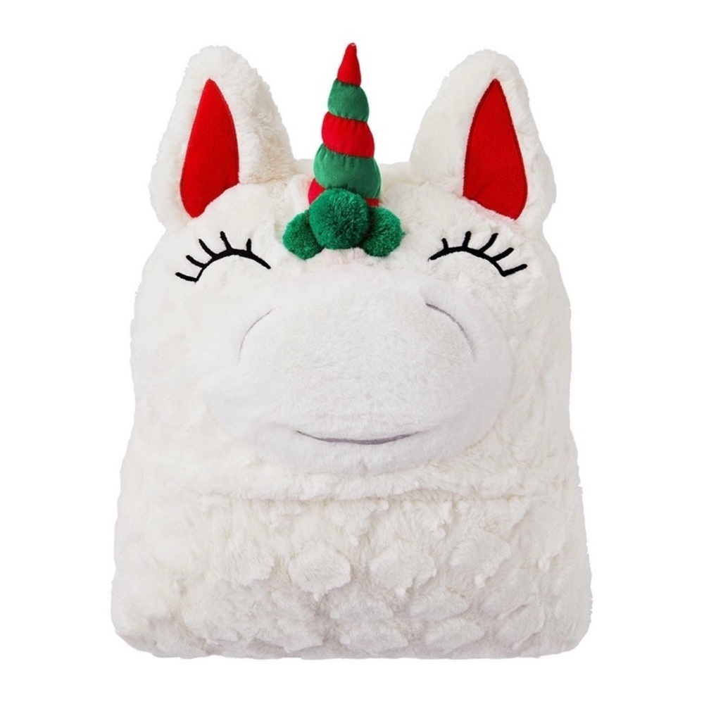 NWT Members Mark Cozy Critter Wrap Unicorn Super Soft (43" x 81") #3